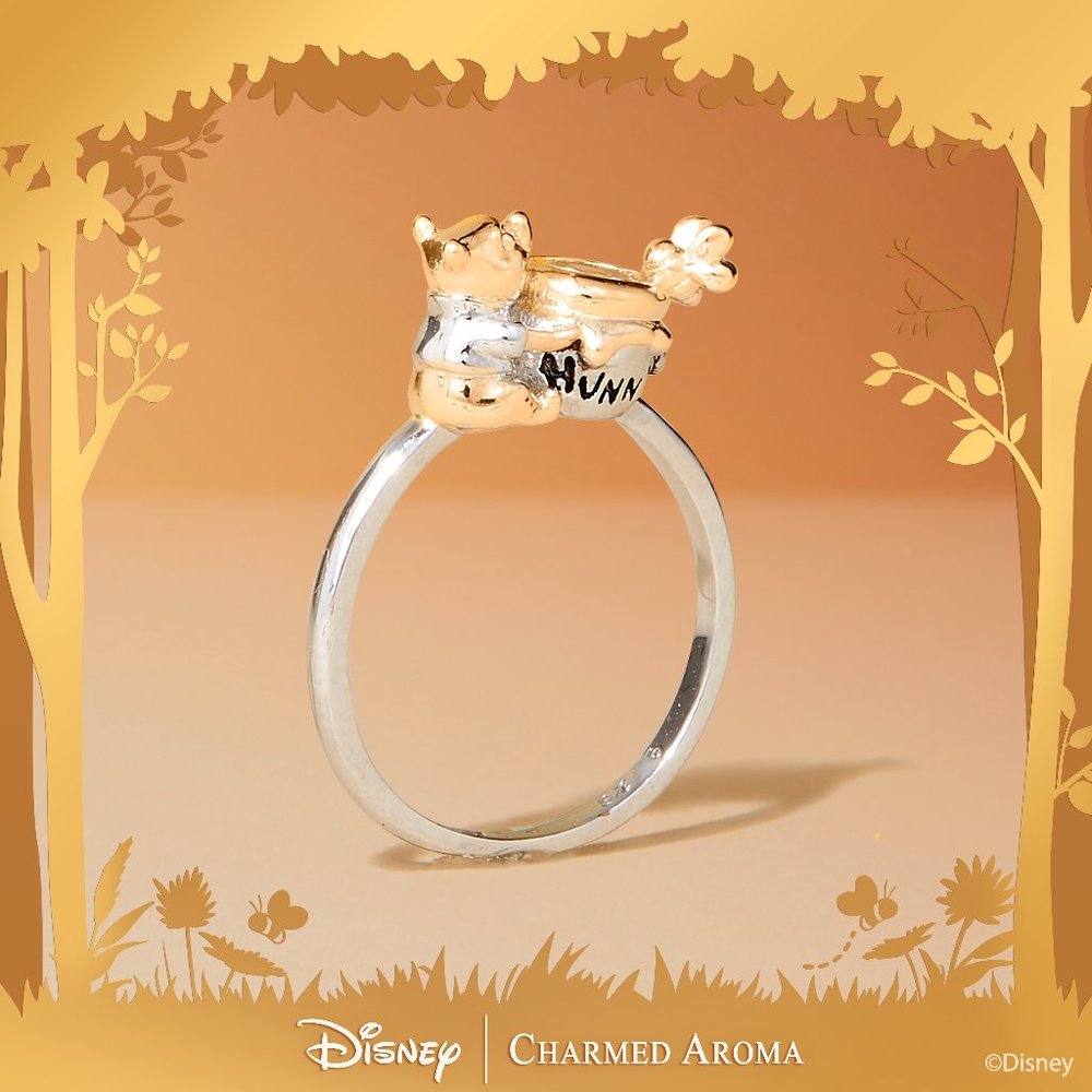Disney Winnie The Pooh ring, 925 Sterling Silver Charmed Aroma